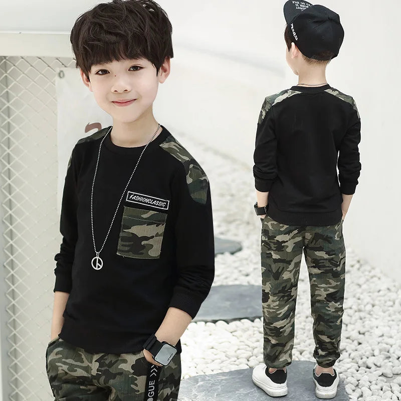 Boys Clothing Set Children Clothing Sets Camouflage Kids Clothes Boy Suits For Boys Clothes Kids Tracksuit 5 6 7 8 9 10 11 Years