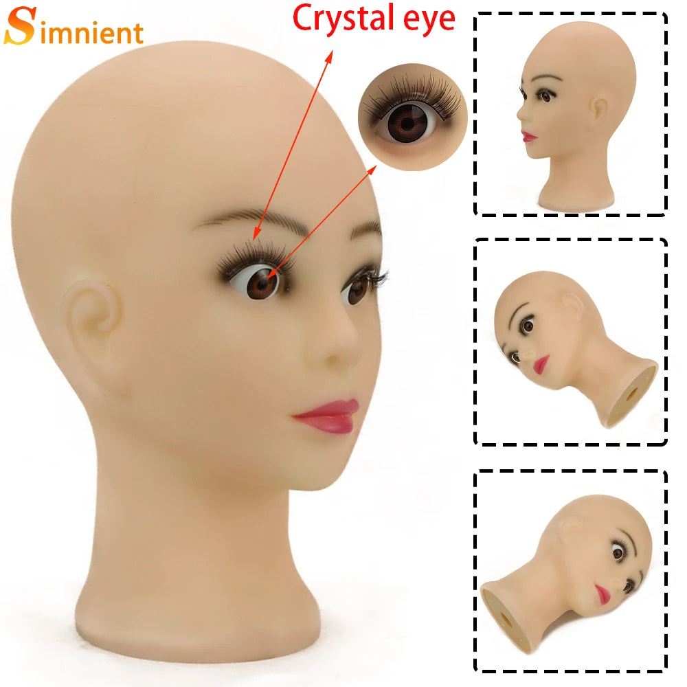 Wig Stand for Peruke Tete's Pervert Good Header Female Mannequin Heads Wigs Support for Wigs Standard Holder for Wig Hair Tools