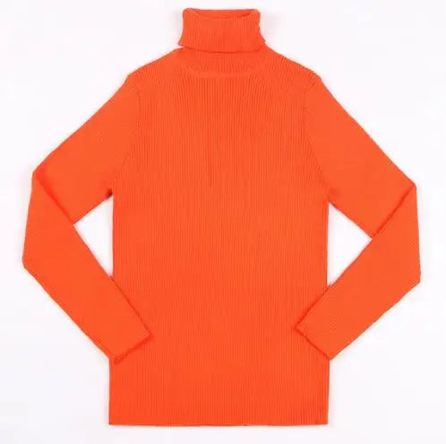 2022 Autumn Baby Boys Girls Turtleneck Sweaters Sweater Kids Sweaters For Winter Knitted Bottoming Boys Sweaters Vetement Enfant