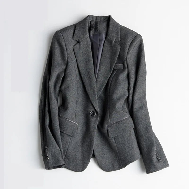 Naviu Elegant Fashion High Quality Women Blazers and Jackets Office Ladies Formal Outerwear Work Tops