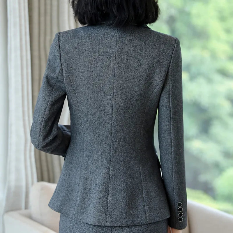 Naviu Elegant Fashion High Quality Women Blazers and Jackets Office Ladies Formal Outerwear Work Tops