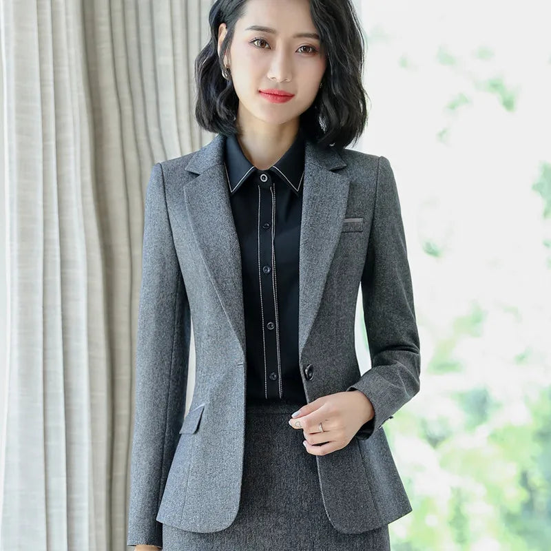Naviu Elegant Fashion High Quality Women Blazers and Jackets Office Ladies Formal Outerwear Work Tops