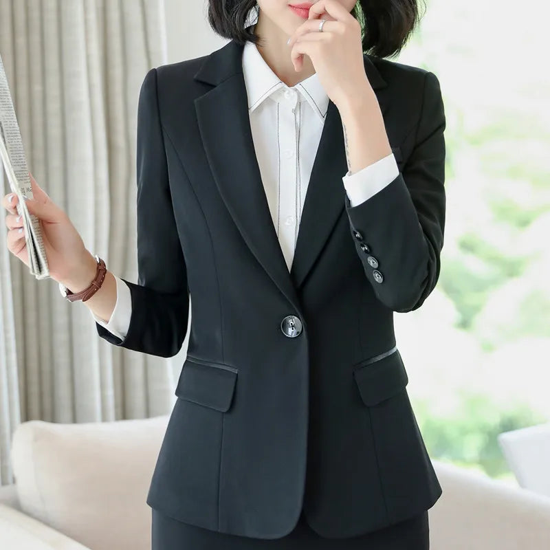 Naviu Elegant Fashion High Quality Women Blazers and Jackets Office Ladies Formal Outerwear Work Tops