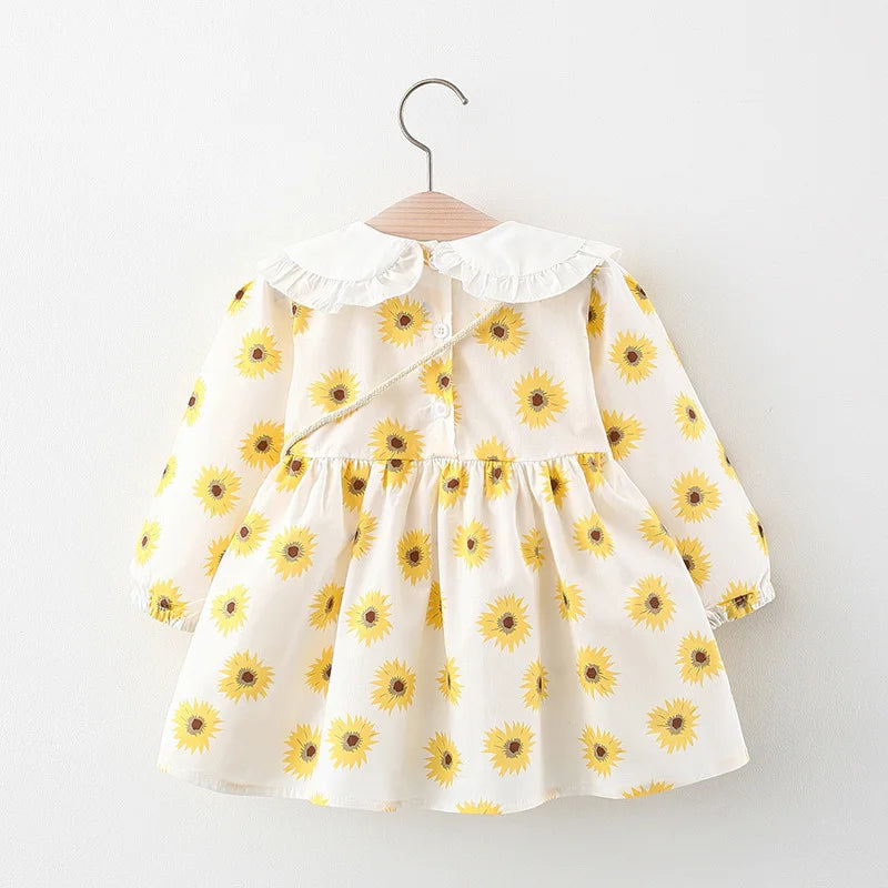 2021 Spring summer newborn baby girls clothes outfit casual dress for toddler girls baby clothing 1 2 year infant birthday dress