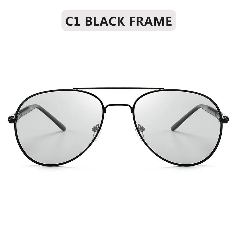 Photochromic Sunglasses Men Polarized Sunglesses Driving Chameleon Sun Glasses Change Color Men Sunglasses Brand Designer