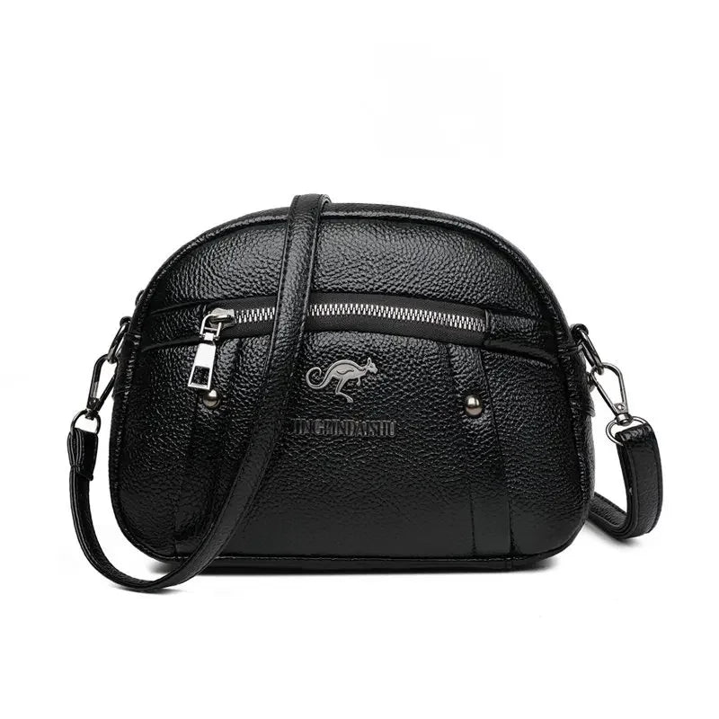 2025 Mom's Handbag Change Mobile Bag European and American Style Soft PU Leather Handbag New Small Diagonal Straddle Bag