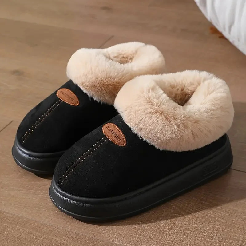 Winter Warm Snow Boots for Women and Couples Mouth Thick Sole Non-Slip Super Soft Integrated Closed Fashion Home