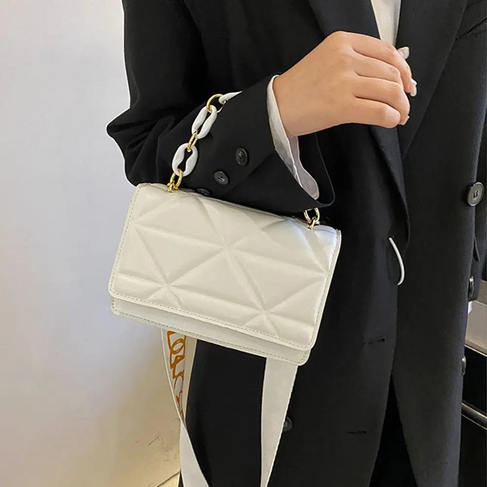 Large Capacity Shoulder Bag Women Female Fashion Casual Handbags PU Leather Crossobdy Clutch Flap Bag Streetwear Accessory