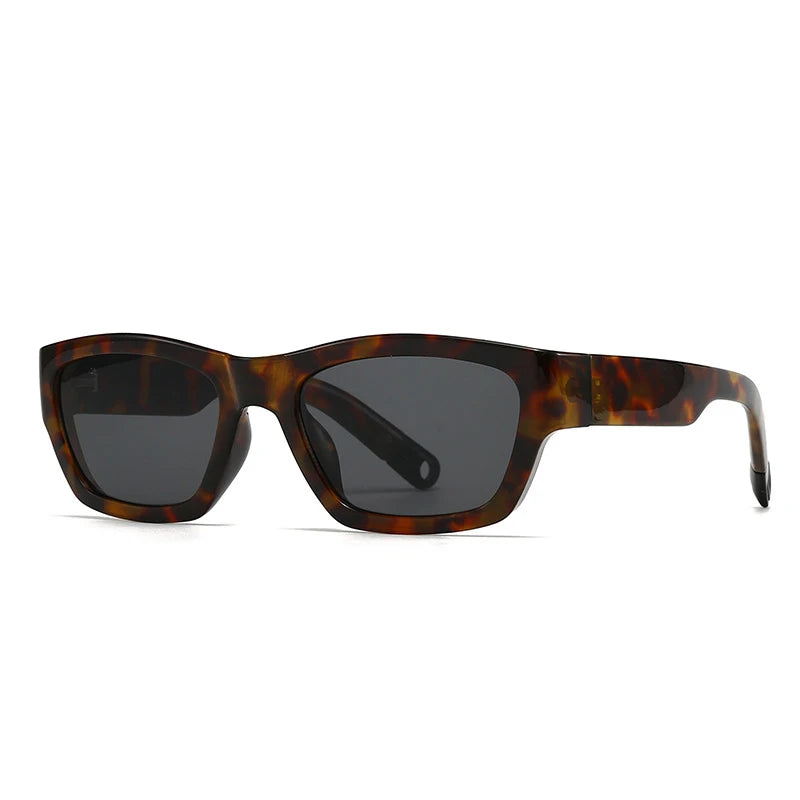 SO&EI Ins Popular Fashion Square Men Sunglasses Women Gradient Shades UV400