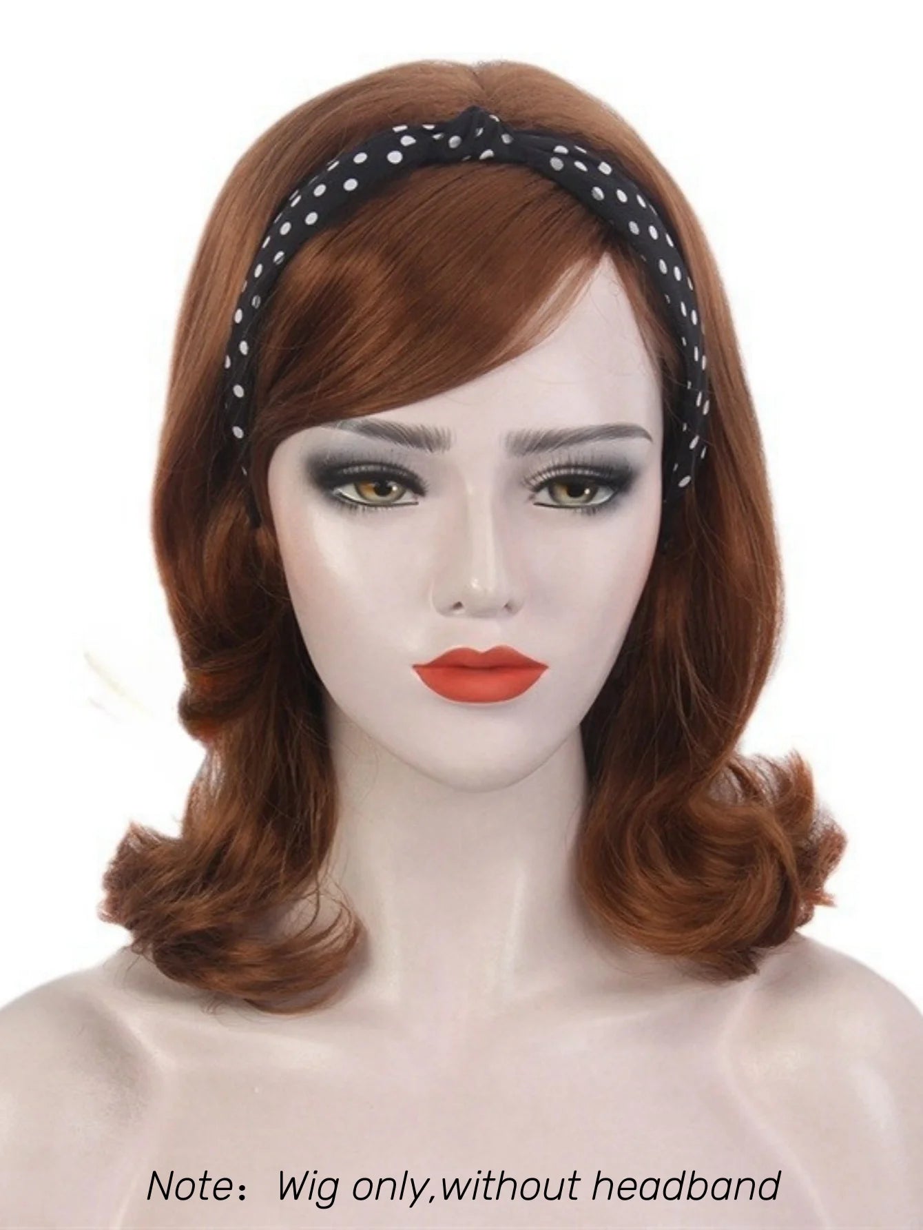 Light Brown Shoulder Wig 60s 70s 80s Beehive Wig For Retro Fancy Costume Party Cosplay Heat-Resistance Synthetic Fiber Reewes Wi