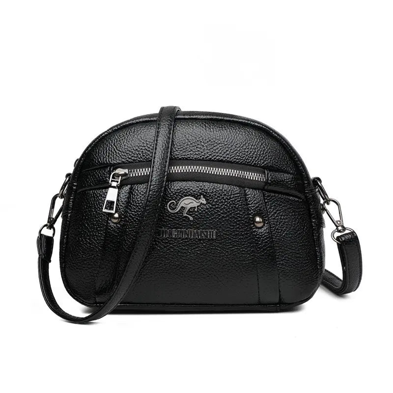 2025 Mom's Handbag Change Mobile Bag European and American Style Soft PU Leather Handbag New Small Diagonal Straddle Bag
