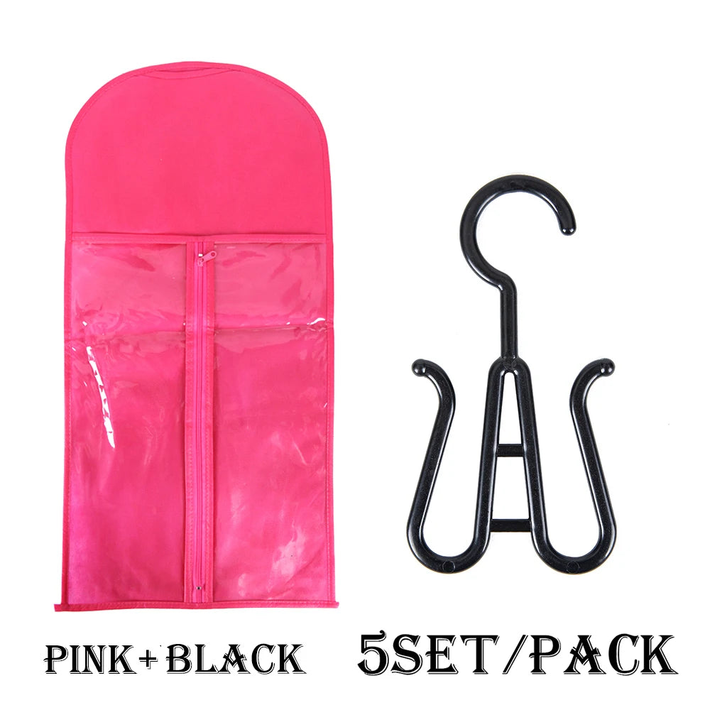 Wig Storage Bag Extra Long Hair Extension Storage Bag With Hanger For Wigs Hair Extensions Hairpiece Wig Bag With Wig Hanger