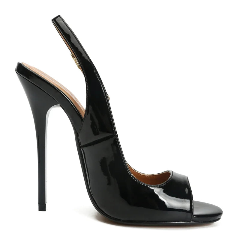 Women's Sandals 2025 Summer Shoes High Heels Hey Si Mey Trends Black Red Lady Pumps Party Slingback Dance Shoe Female Large Size
