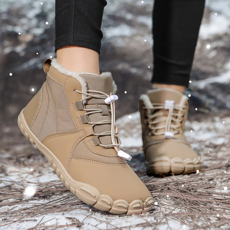 Winter Women's Boots 2025 New Style Short Plush Snow Boots Women Ankle Boots Warm Cotton Flat Shoes Anti-Slip Casual Work Shoes