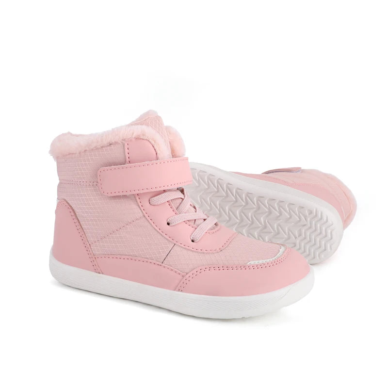 New Children's Winter Shoes Snow Long Boots Winter Cotton Boots Thick Cotton Shoes Velvet Warm Walking Shoes For Girl and Boy