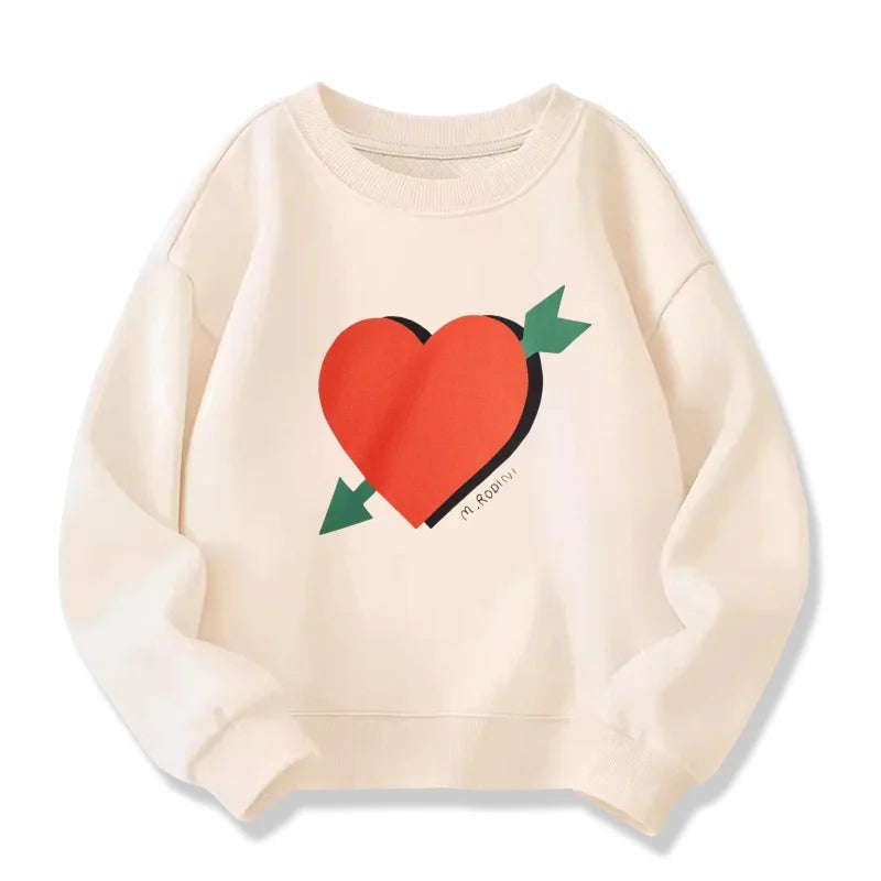 Boys Graphic Sweatshrits 2025 Spring Cotton Tops for Girls Long Sleeve Children Pullovers Cartoon Toddler Outerwear Kids Hoodies