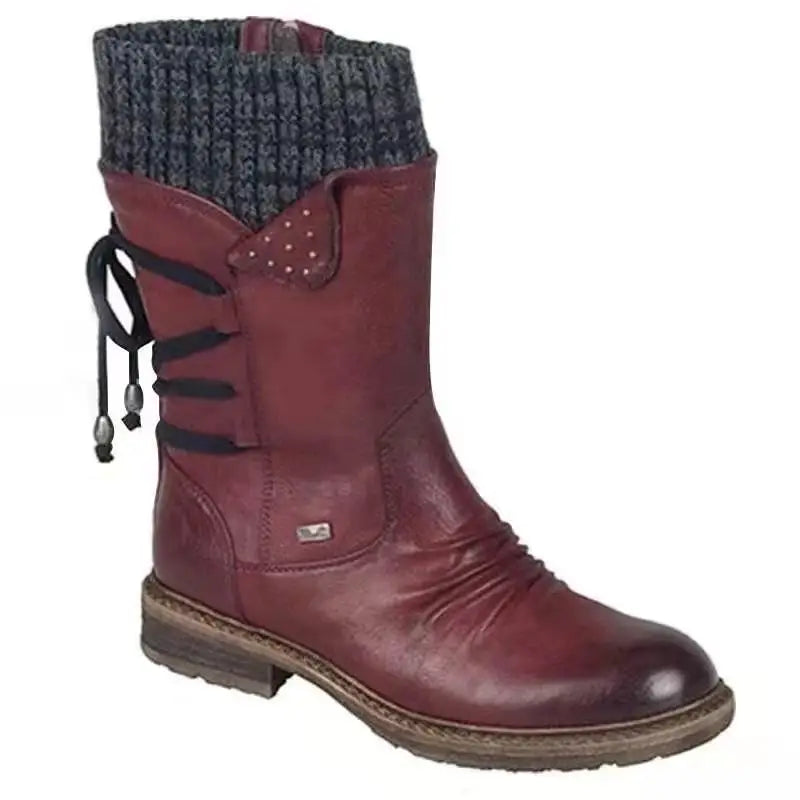 Women Winter Mid-Calf Boots Winter Shoes Ladies Fashion Snow Boots Shoes Thigh High Suede Warm Botas 2023