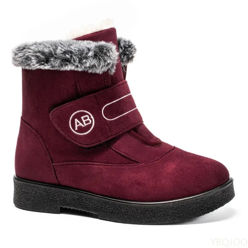 Fashionable versatile Women's Winter Shoes minimalist comfortable Super Warm Ankle Boots Woman Snow Boots Low Heels Shoes