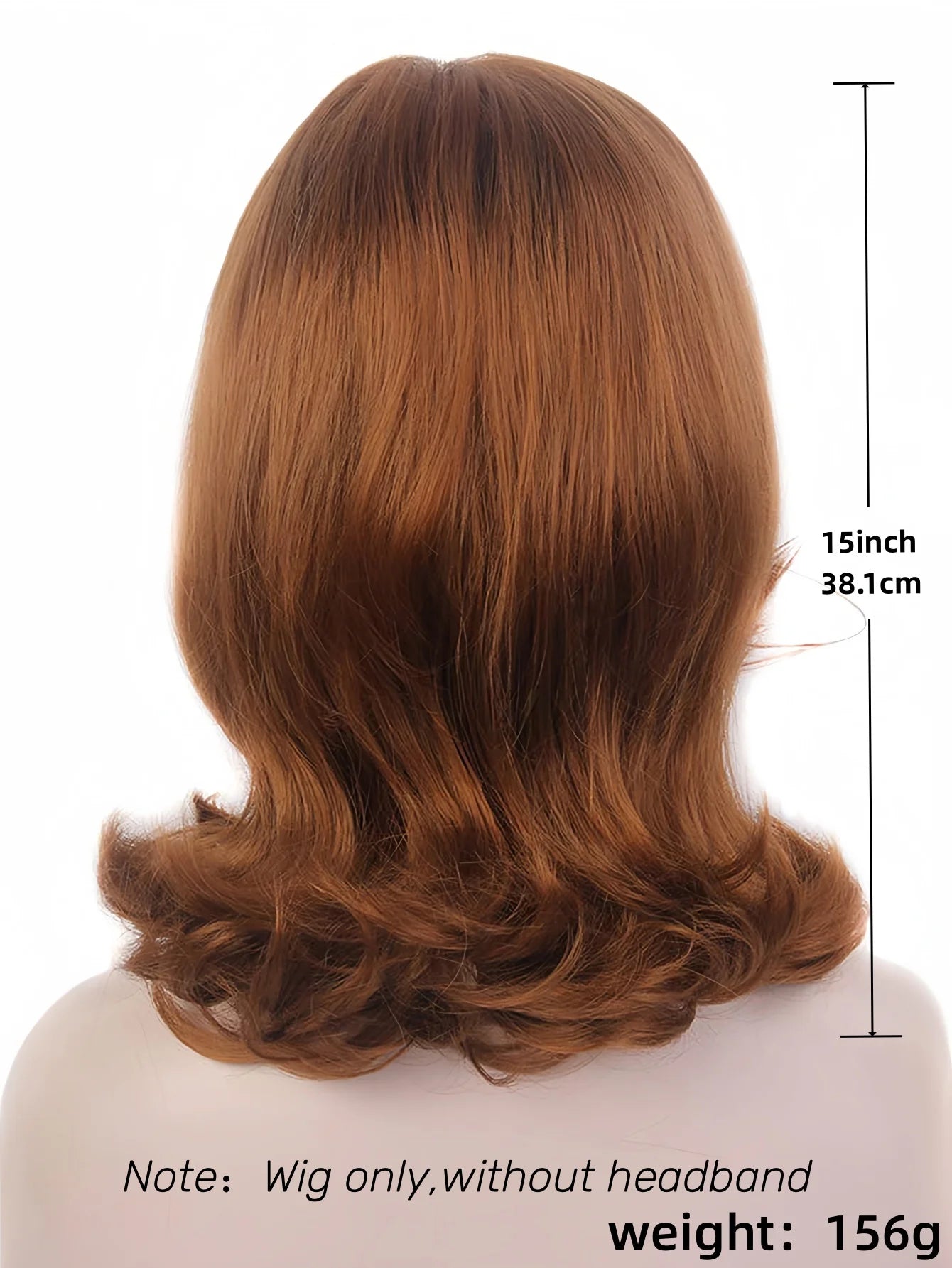 Light Brown Shoulder Wig 60s 70s 80s Beehive Wig For Retro Fancy Costume Party Cosplay Heat-Resistance Synthetic Fiber Reewes Wi