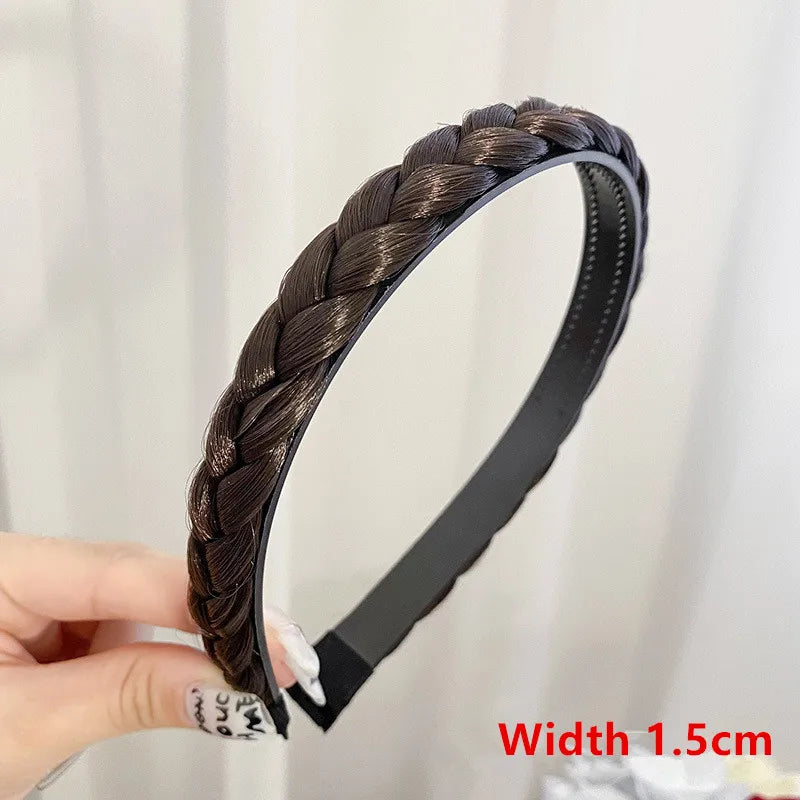 Wig Bangs Headband Synthetic Bangs Hair Extension Fake Fringe Natural Hair Clip on Hairpieces for Women Invisible Natural Clip