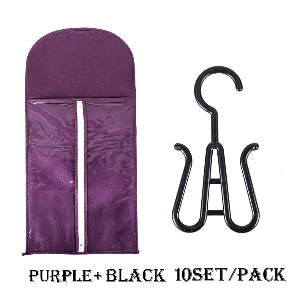 Wig Storage Bag Extra Long Hair Extension Storage Bag With Hanger For Wigs Hair Extensions Hairpiece Wig Bag With Wig Hanger