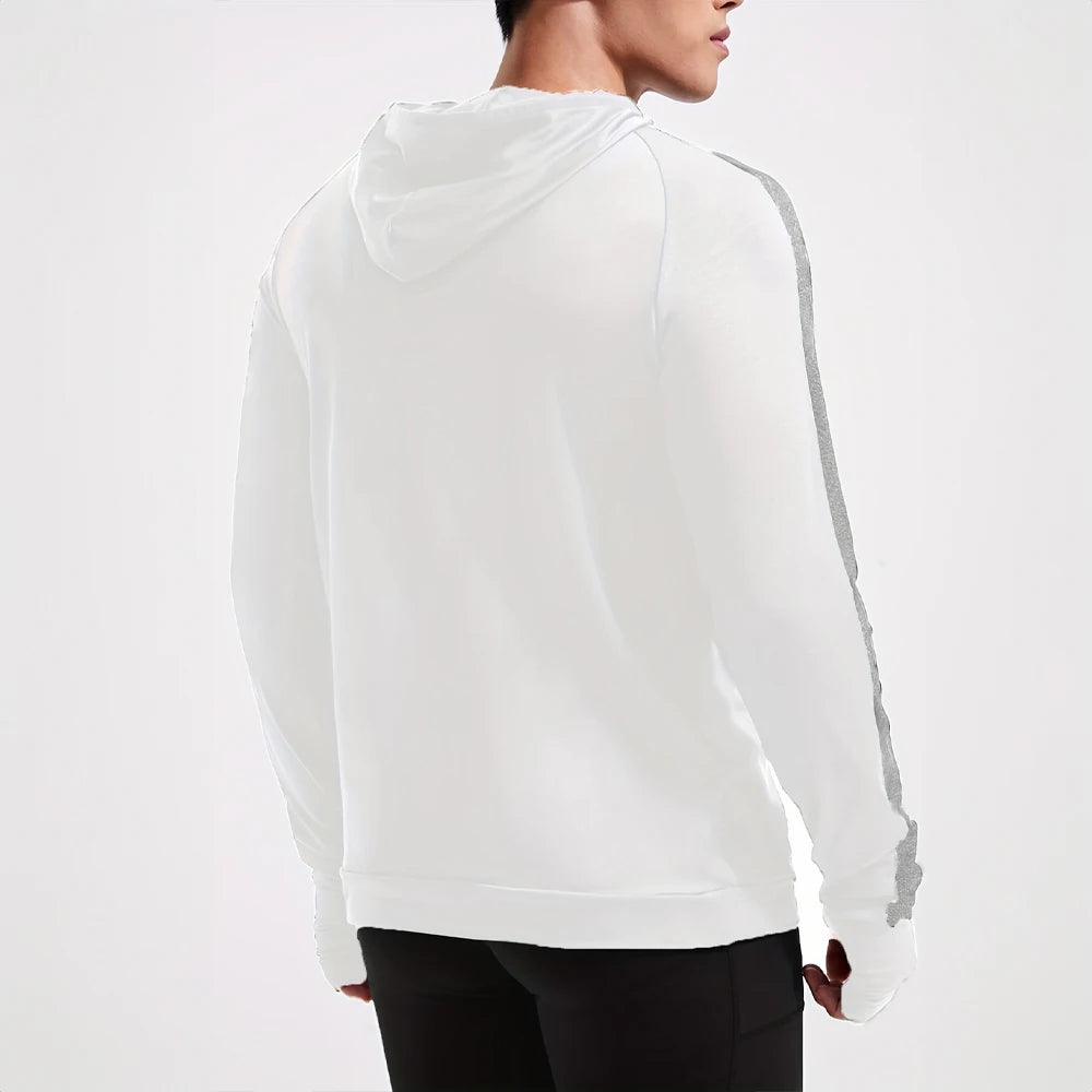 Men's Casual Sports Hoodie Autumn Fashion Warm Padded Fitness Clothing Outdoor Running Men's Sportswear