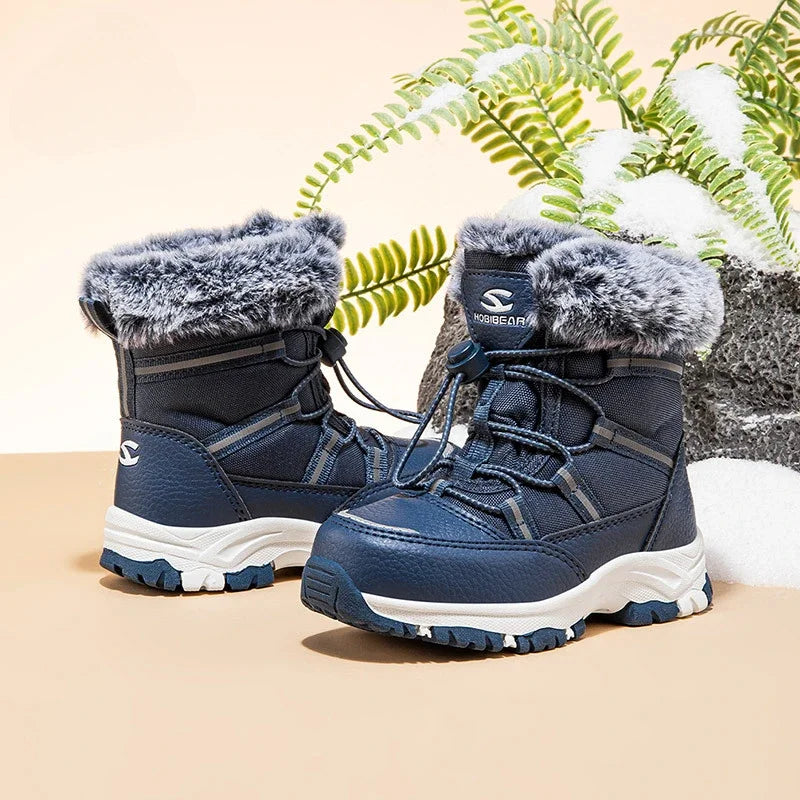 Children Casual Shoes Kids Outdoor Footwear Padded Boot Waterproof Girls & Boys Non-slip Paw Warm Fur Snow Boots Winter Sneakers