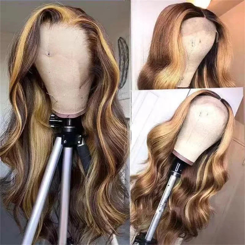 Double Drawn Bouncy Wig Body Wave 13x4 HD Lace Front Wigs for Women Brazilian Remy Human Hair Lace Frontal Wigs