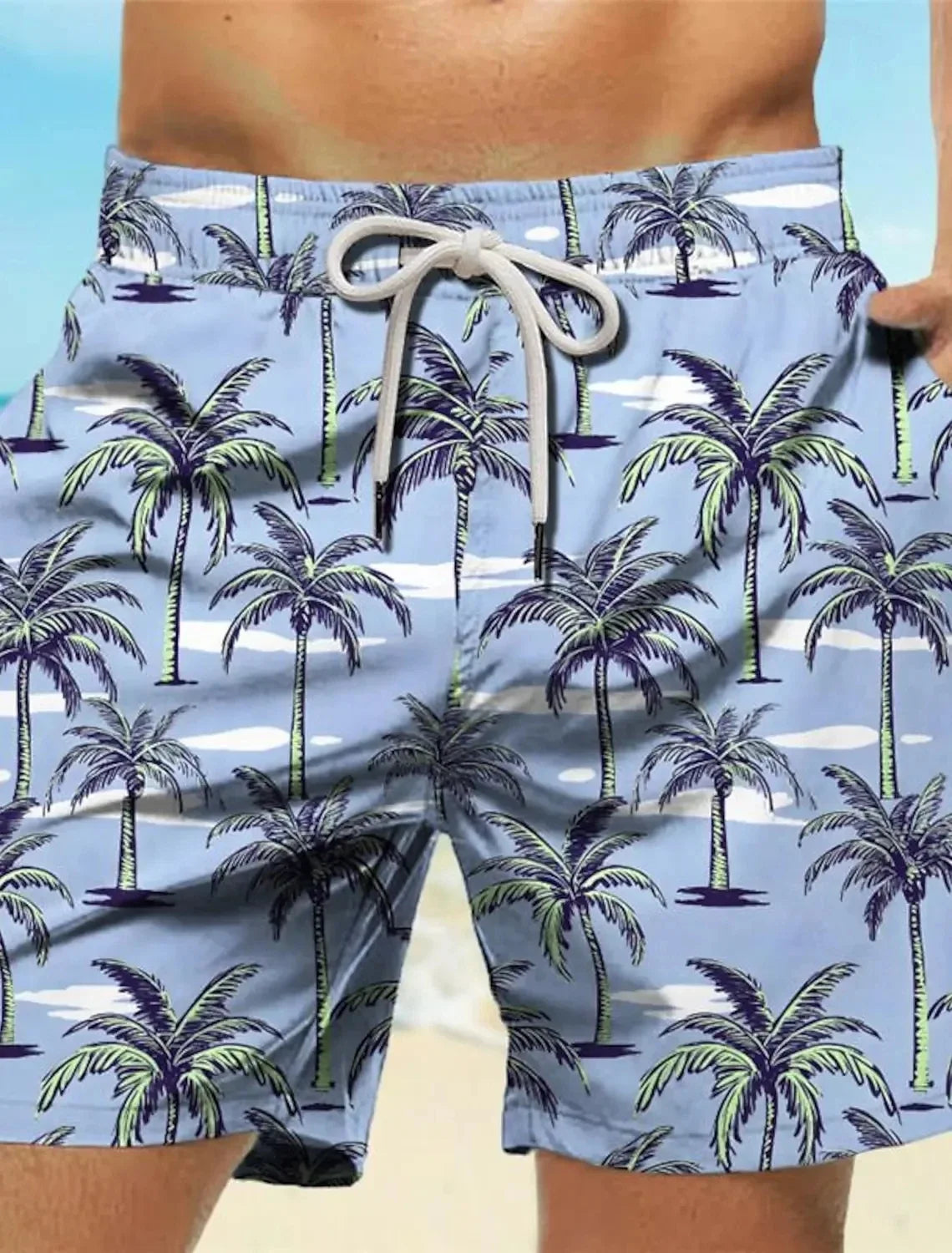 2025New Summer Boardshorts Men'S Board 3D Printed Beach Men Swimwear Shorts Swimsuit Swim Sports Gym Hawaii Joggers Pants Loose