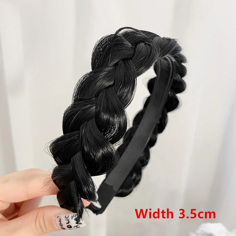 Wig Bangs Headband Synthetic Bangs Hair Extension Fake Fringe Natural Hair Clip on Hairpieces for Women Invisible Natural Clip