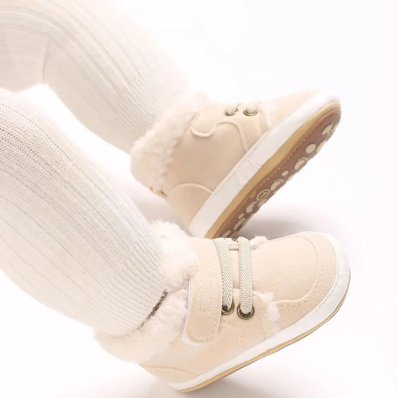 Baby Winter Boots - Soft Cotton Snow Shoes for Toddlers | Warm First Walkers 0-24M | Solid Color Design"