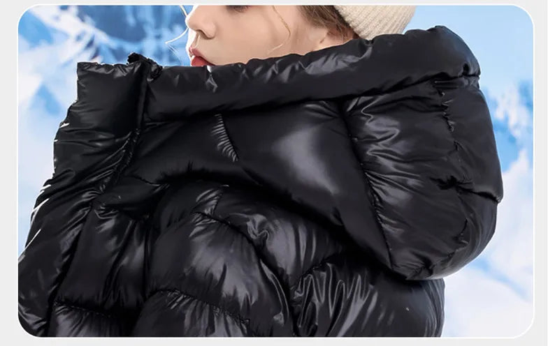 Children's Winter Down Jacket Thickness Long Warm Puffer Coat Boys Girls Waterproof Hooded Parkas Kids Snow Outerwear