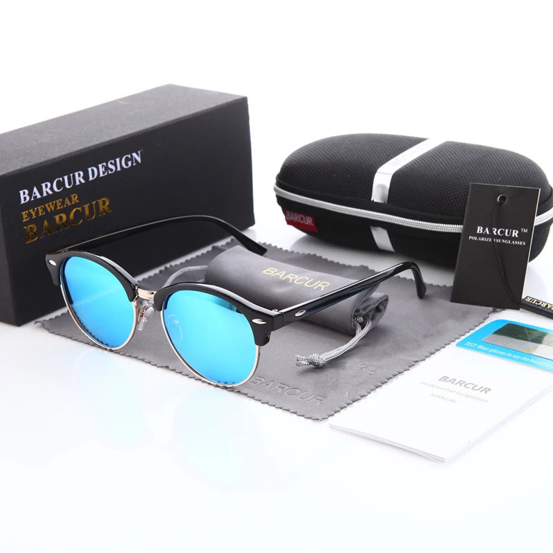 BARCUR Women Sun Glasses Men Sunglasses Polarized Shades Female Oculos Lunette De Soleil Femme