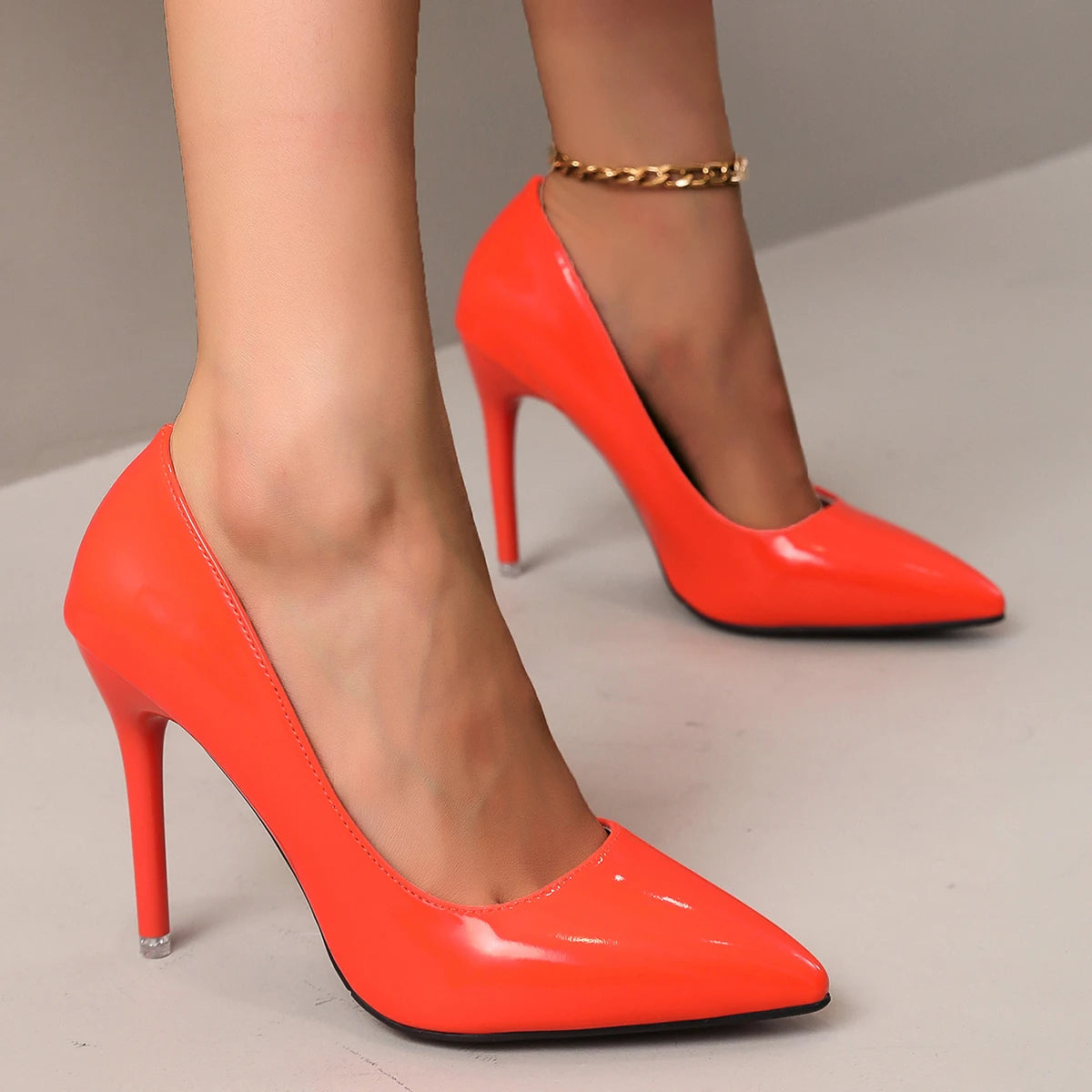 Women Shoes Red High Heels Sexy Pointed Toe 12cm Pumps Wedding Dress Shoes Nude Black Color Red Rubber Bottom High Heels