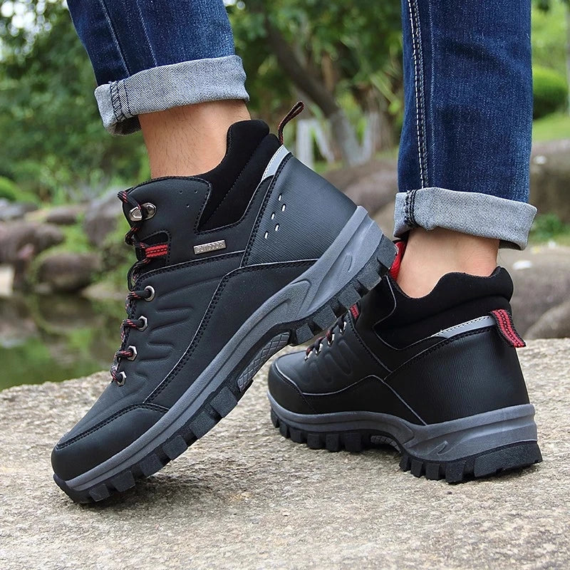 New Winter Men Boots Fur Warm Snow Boots Men Winter Boots Work Shoes Men waterproof Ankle Boots Outdoor Men's Sneakers Footwear