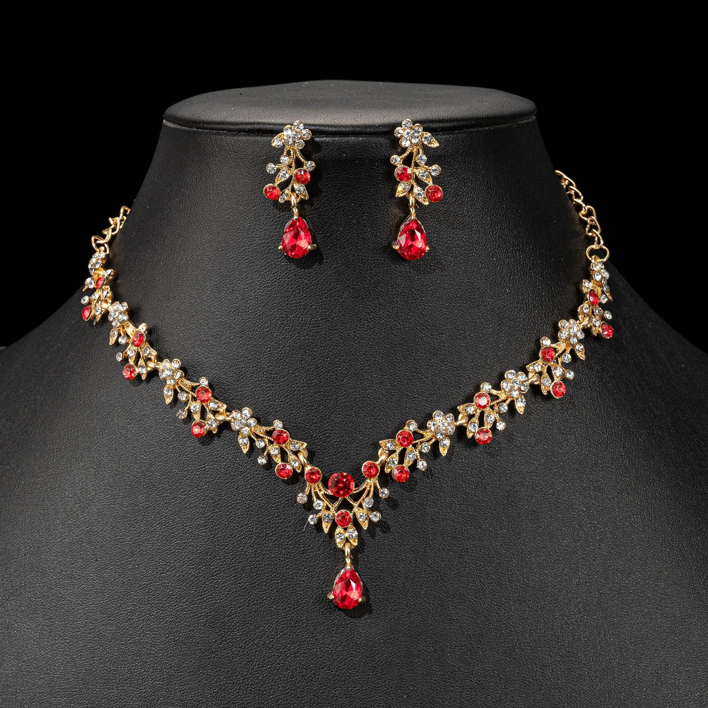 High Quality Fashion Crystal Wedding Bridal Jewelry Sets Women Bride Tiara Crowns Earring Necklace Wedding Jewelry Accessories