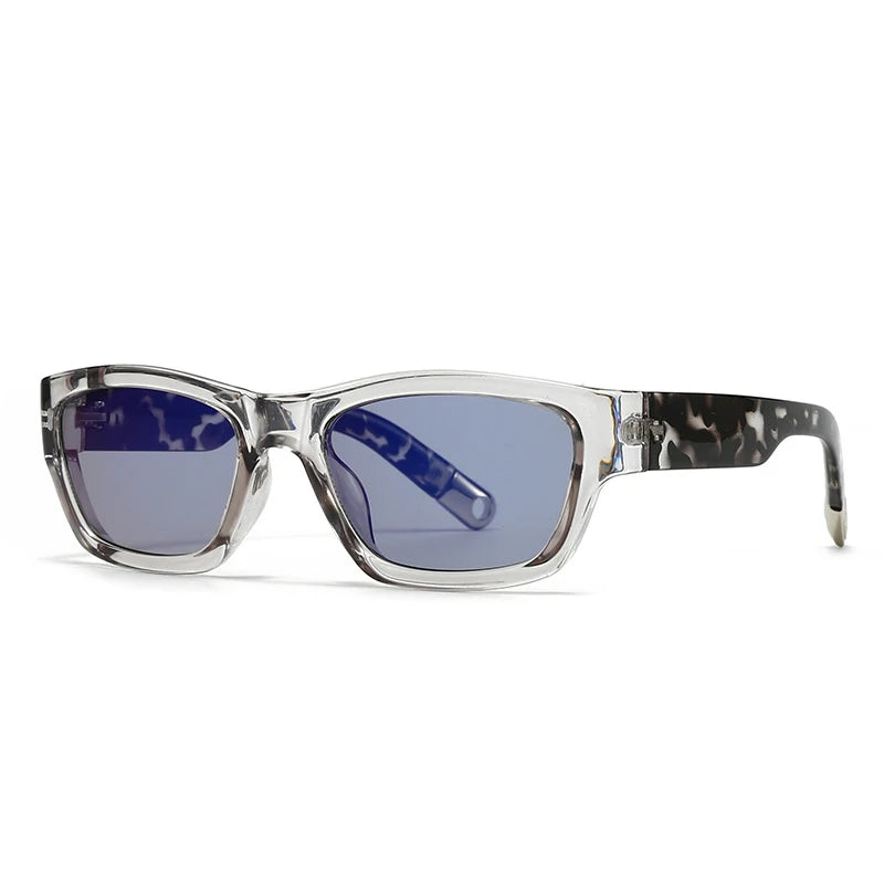 SO&EI Ins Popular Fashion Square Men Sunglasses Women Gradient Shades UV400