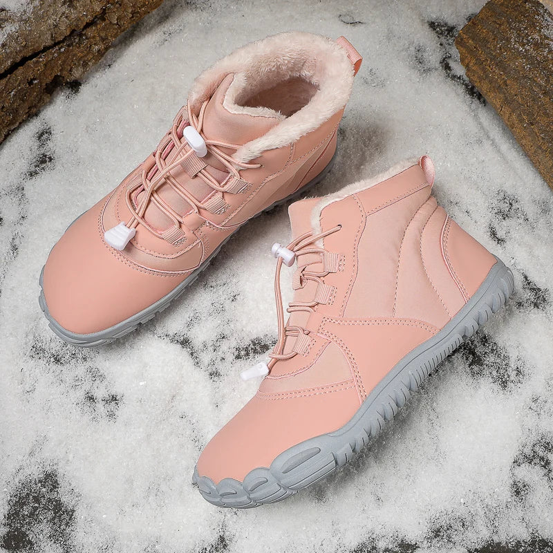 Winter Women's Boots 2025 New Style Short Plush Snow Boots Women Ankle Boots Warm Cotton Flat Shoes Anti-Slip Casual Work Shoes