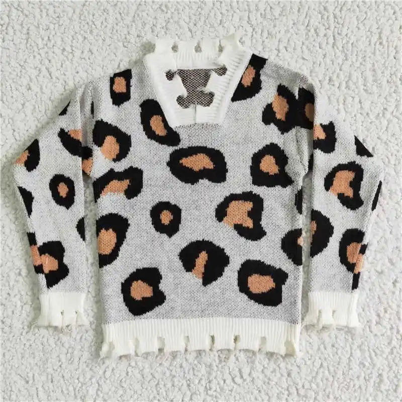 New Fashion Baby Girls Boys Children Boys' Tricolor Striped Sweater Wholesale Boutique Children Winter Coat