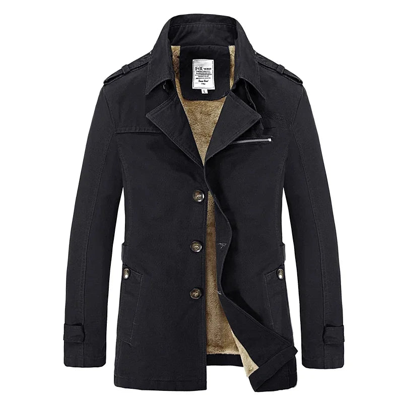 Winter Fashion Windbreaker Coat for Men Outdoor Casual Vintage Streetwear High Quality Thickened Warm Men Cotton Jacket Hot Sale