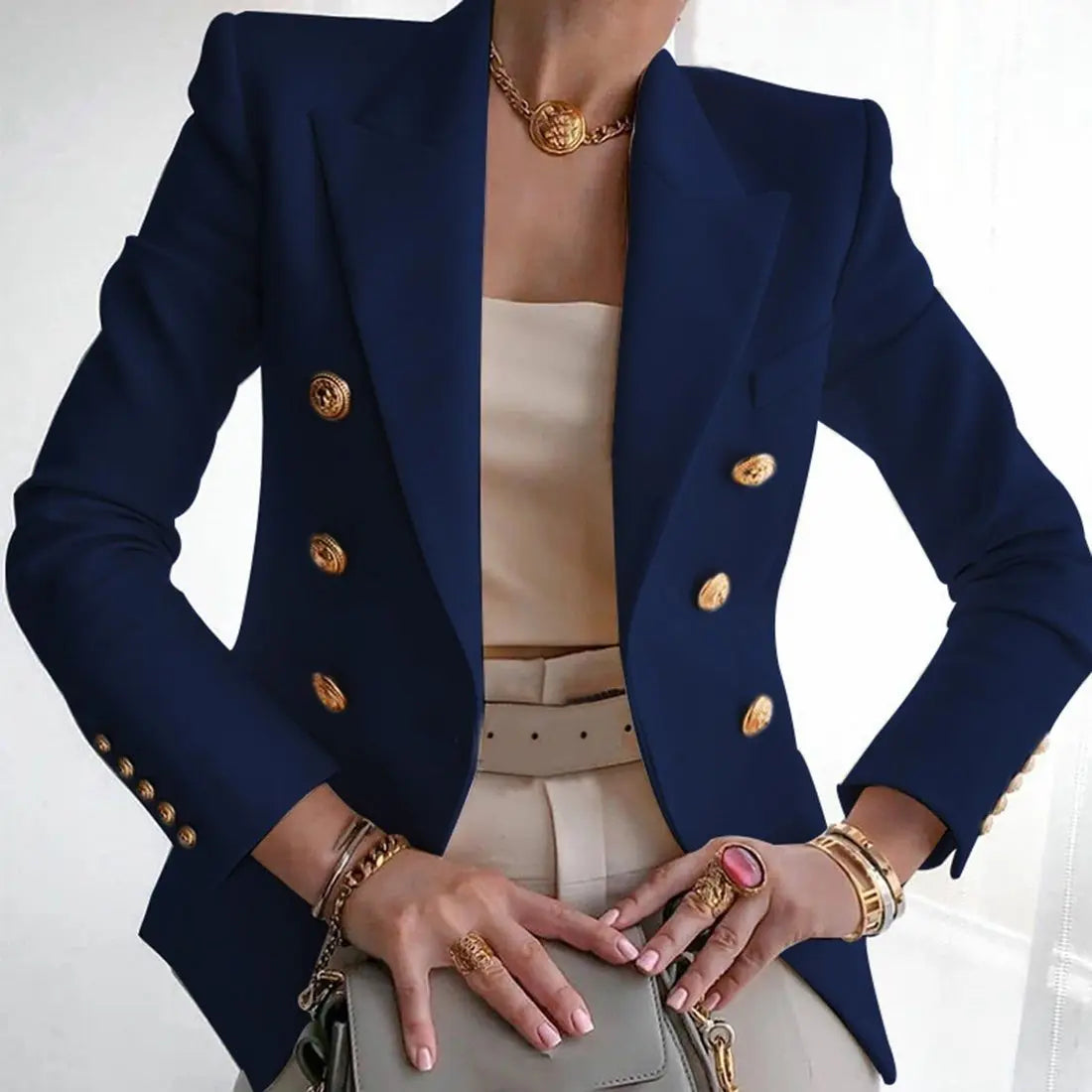 Black Blazers Women 2025 Single-button Outwear All-match Long Sleeve Coat Female Slim Solid Jacket Lady Office Work Suit Vestido