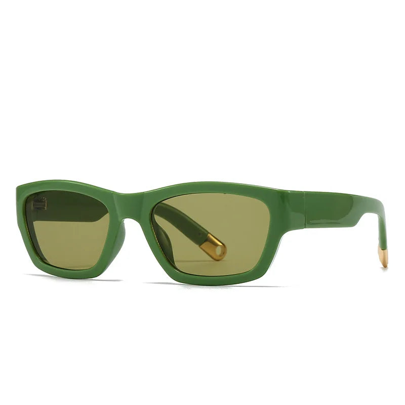 SO&EI Ins Popular Fashion Square Men Sunglasses Women Gradient Shades UV400