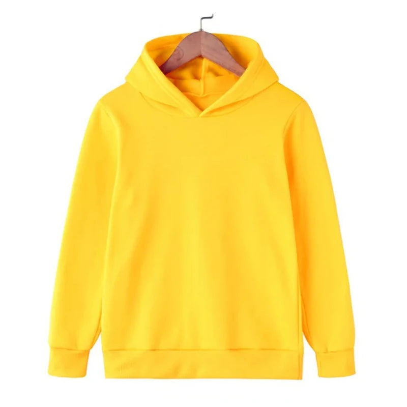 Child Sweatshirt Black Kids Clothes Autumn and Winter Children's Pullover Sweater with Fleece Hoodie Casual Children's Hoodie