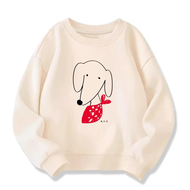 Boys Graphic Sweatshrits 2025 Spring Cotton Tops for Girls Long Sleeve Children Pullovers Cartoon Toddler Outerwear Kids Hoodies
