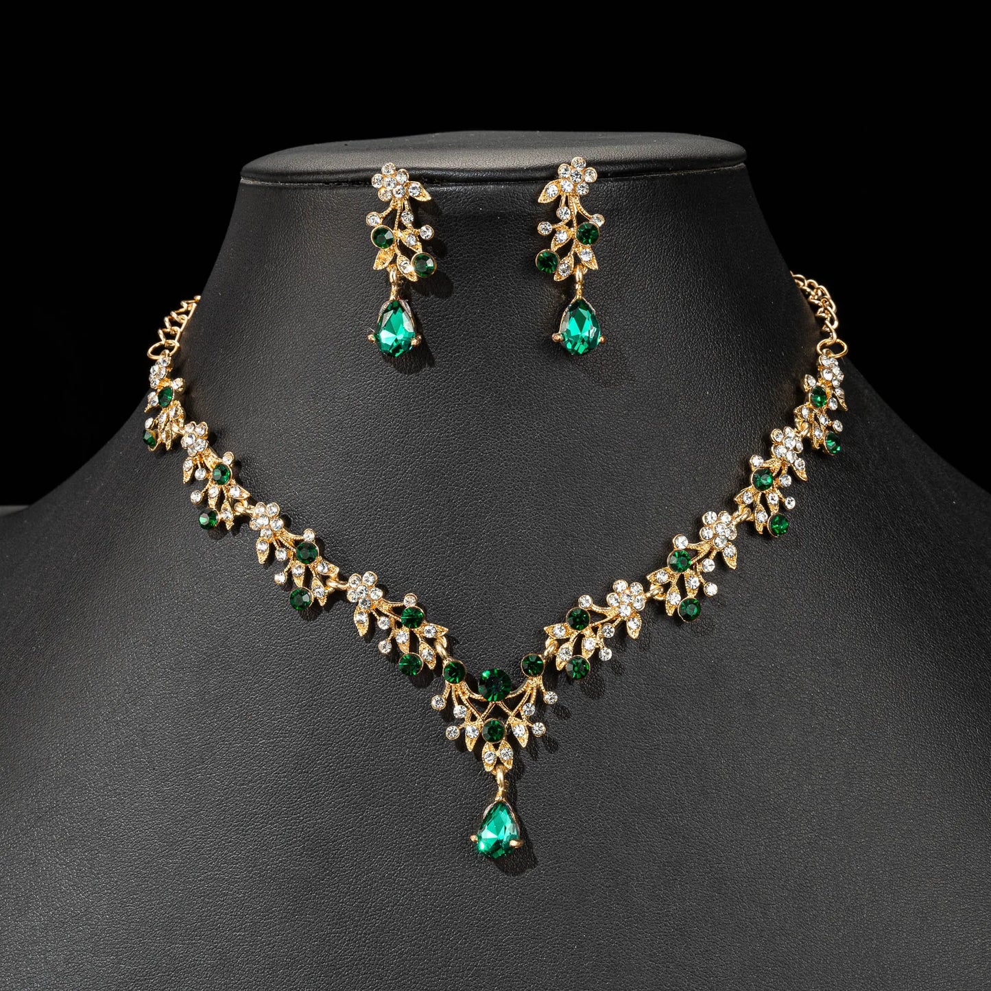 High Quality Fashion Crystal Wedding Bridal Jewelry Sets Women Bride Tiara Crowns Earring Necklace Wedding Jewelry Accessories