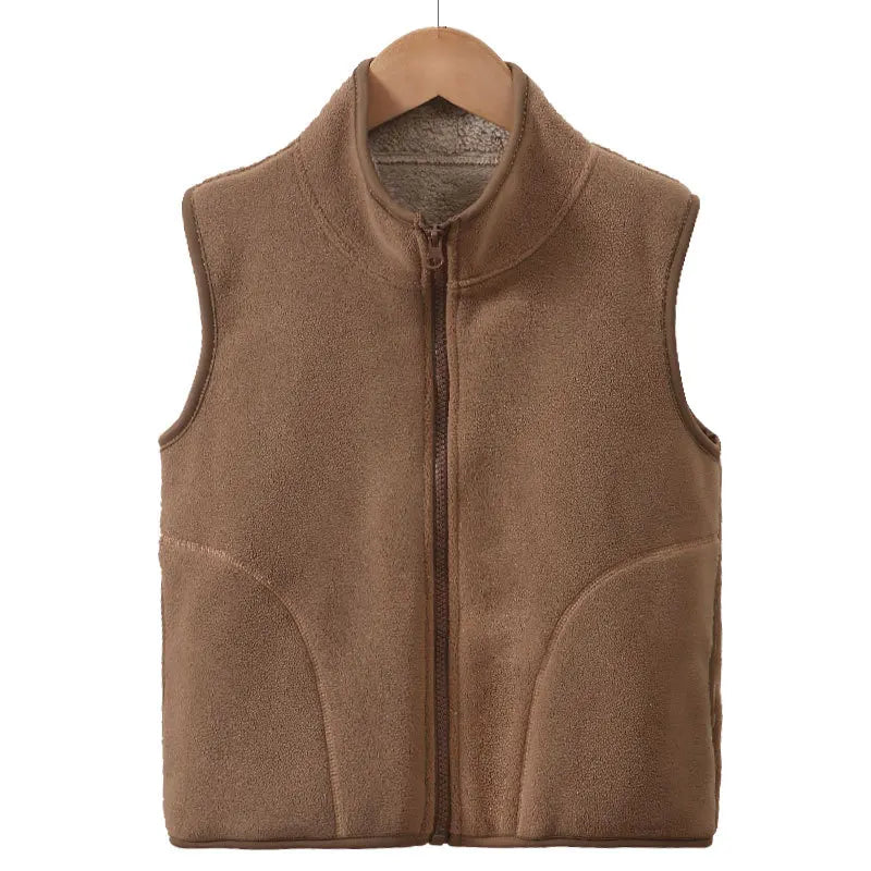 School Children's Winter Jacket Fleece Thick Warm Teenage Boys Girls Outerwear Windproof Casual Cozy Coats 18 19 20 Years Tops