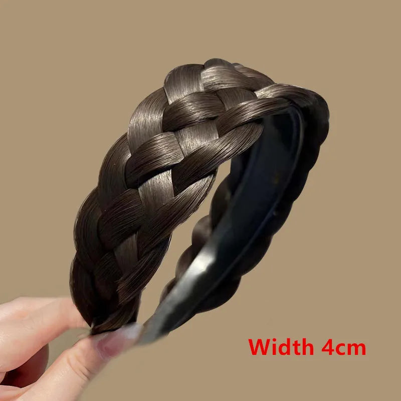 Wig Bangs Headband Synthetic Bangs Hair Extension Fake Fringe Natural Hair Clip on Hairpieces for Women Invisible Natural Clip