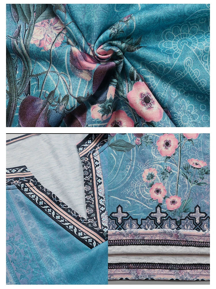 Summer plus Size V-Neck Short Sleeve Dress Women's Printed Patterns Optimal 2025 New Arrival Fashionable plus Size Casual Dress
