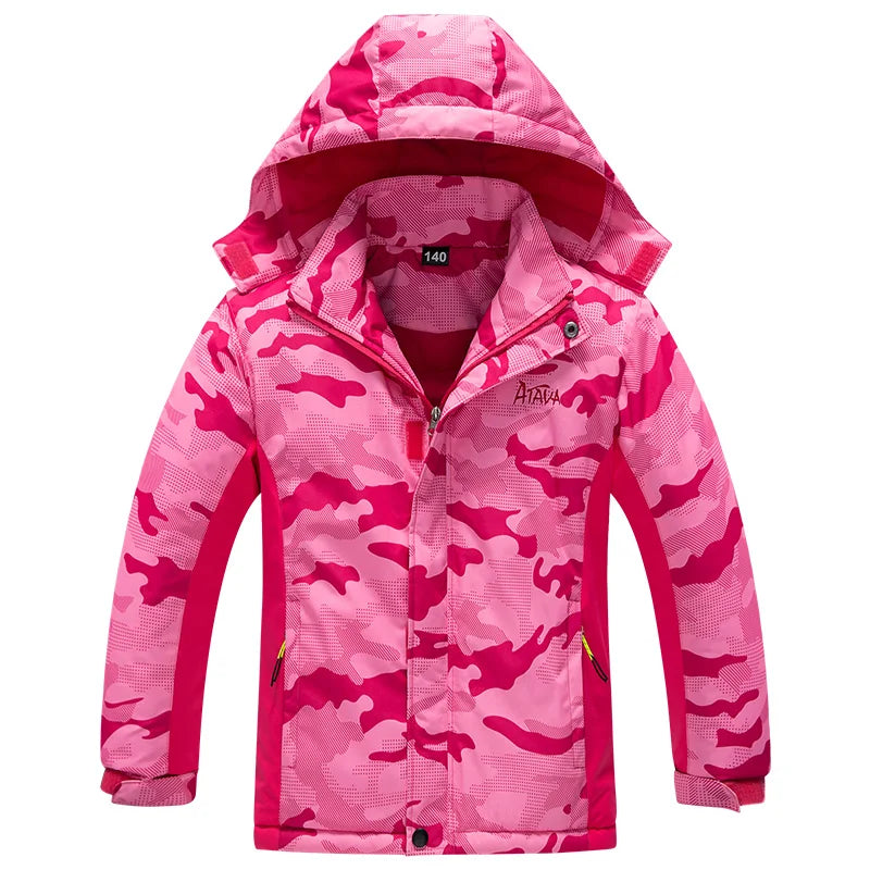 Dubbped Long Winter Coat For Children Boys Girls Jackets Overcoat Thick Kids Warm Outerwear Hooded Snowsuit Wind Proof Clothes