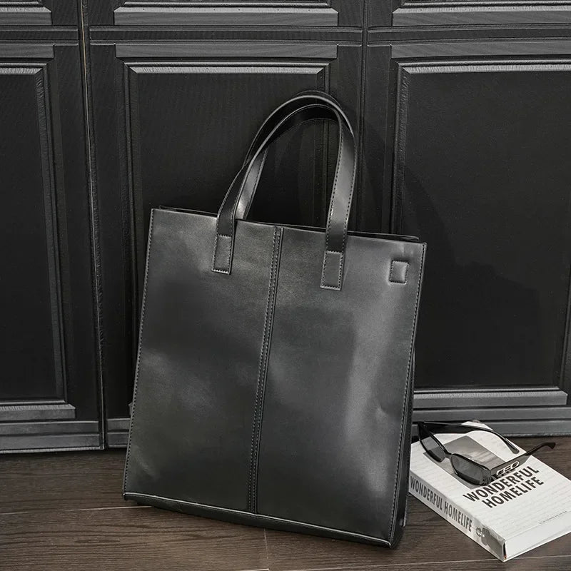 Vintage Top-Handle Bags Men's Handbags Fashion Business Men Shoulder Bag Hand Bags High Capacity Crossbody Bags Male Totes